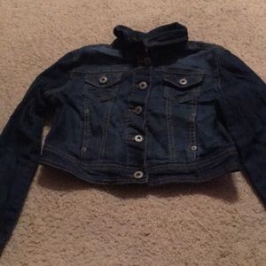 Dark blue jean jacket